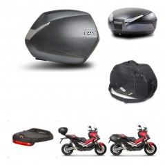 SHAD Baul trasero + maletas laterales accesorios herraje 3p montaje SH36 SH 36 SH48 DARK GREY PREMIUM KIT-272251
