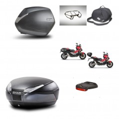 SHAD Baul trasero + maletas laterales accesorios herraje 3p montaje SH36 SH 36 SH48 DARK GREY PREMIUM KIT-272268