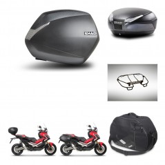 SHAD Rear trunk + side cases + accessories + 3p hardware + mounting hardware SH36 SH 36 SH48 DARK GREY PREMIUM KIT-272278