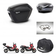 SHAD Baul trasero + maletas laterales accesorios herraje 3p montaje SH23 SH48 DARK GREY PREMIUM KIT-272279