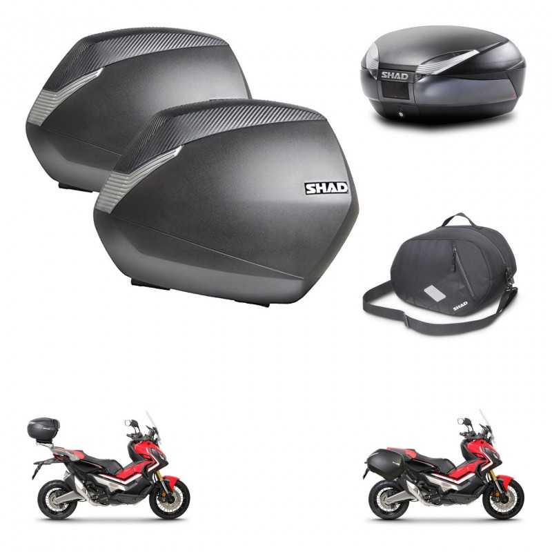 SHAD Rear trunk + side cases + internal bag + 3p hardware + mounting hardware SH36 SH 36 SH48 DARK GREY PREMIUM KIT-272295