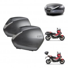 SHAD Rear trunk + side cases + 3p hardware + mounting hardware SH36 SH 36 SH48 DARK GREY PREMIUM KIT-272296