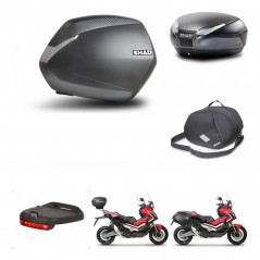 SHAD Baul trasero + maletas laterales accesorios herraje 3p montaje SH36 SH 36 SH48 DARK GREY PREMIUM KIT-272304