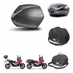 SHAD Rear trunk + side cases + accessories + 3p hardware + mounting hardware SH36 SH 36 SH48 DARK GREY PREMIUM KIT-272313