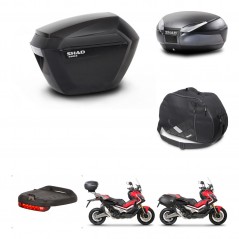 SHAD Baul trasero + maletas laterales accesorios herraje 3p montaje SH23 SH48 DARK GREY PREMIUM KIT-272324
