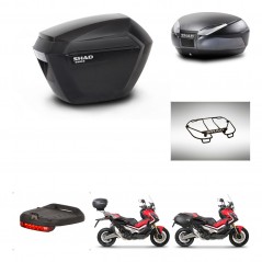 SHAD Baul trasero + maletas laterales accesorios herraje 3p montaje SH23 SH48 DARK GREY PREMIUM KIT-272342