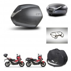 SHAD Baul trasero + maletas laterales accesorios herraje 3p montaje SH36 SH 36 SH48 DARK GREY PREMIUM KIT-272350