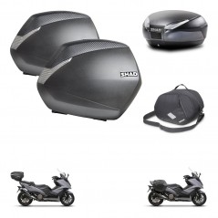 SHAD Baul trasero + maletas laterales bolsa interna herraje 3p montaje SH36 SH 36 SH48 DARK GREY PREMIUM KIT-272367