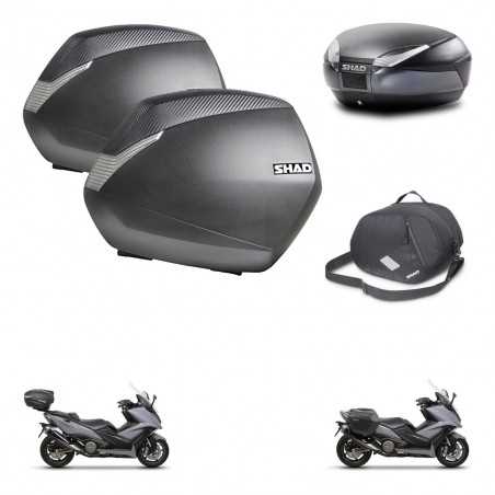 SHAD Rear trunk + side cases + internal bag + 3p hardware + mounting hardware SH36 SH 36 SH48 DARK GREY PREMIUM KIT-272367