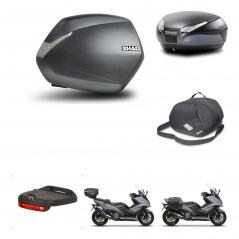 SHAD Baul trasero + maletas laterales accesorios herraje 3p montaje SH36 SH 36 SH48 DARK GREY PREMIUM KIT-272376