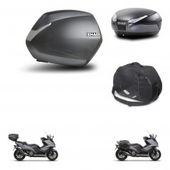SHAD Baul trasero + maletas laterales bolsa interna herraje 3p montaje SH36 SH 36 SH48 DARK GREY PREMIUM KIT-272386