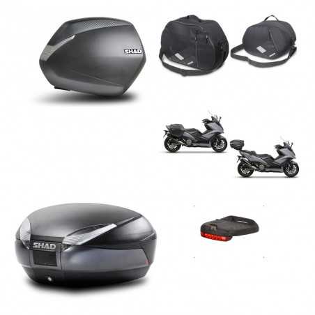 SHAD Baul trasero + maletas laterales accesorios herraje 3p montaje SH36 SH 36 SH48 DARK GREY PREMIUM KIT-272394