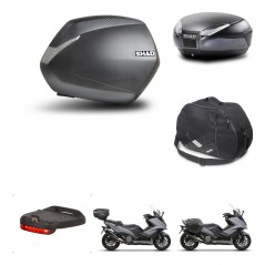 SHAD Baul trasero + maletas laterales accesorios herraje 3p montaje SH36 SH 36 SH48 DARK GREY PREMIUM KIT-272395