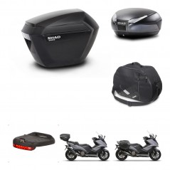 SHAD Baul trasero + maletas laterales accesorios herraje 3p montaje SH23 SH48 DARK GREY PREMIUM KIT-272396