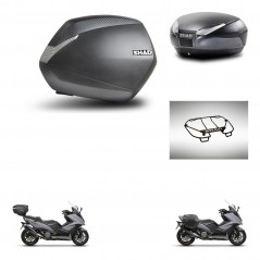 SHAD Rear trunk + side cases + upper rack rack + 3p hardware + mounting hardware SH36 SH 36 SH48 DARK GREY PREMIUM KIT-272404