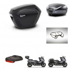 SHAD Baul trasero + maletas laterales accesorios herraje 3p montaje SH23 SH48 DARK GREY PREMIUM KIT-272414