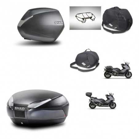 SHAD Baul trasero + maletas laterales accesorios herraje 3p montaje SH36 SH 36 SH48 DARK GREY PREMIUM KIT-272421