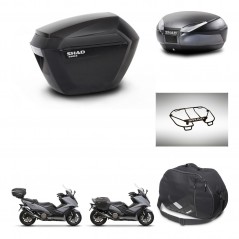 SHAD Baul trasero + maletas laterales accesorios herraje 3p montaje SH23 SH48 DARK GREY PREMIUM KIT-272423
