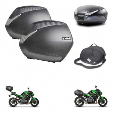 SHAD Rear trunk + side cases + internal bag + 3p hardware + mounting hardware SH36 SH 36 SH48 DARK GREY PREMIUM KIT-272439