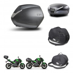 SHAD Baul trasero + maletas laterales accesorios herraje 3p montaje SH36 SH 36 SH48 DARK GREY PREMIUM KIT-272457