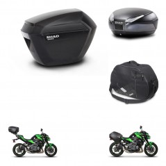 SHAD Rear trunk + side cases + internal bag + 3p hardware + mounting hardware SH23 SH48 DARK GREY PREMIUM KIT-272459