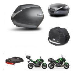 SHAD Baul trasero + maletas laterales accesorios herraje 3p montaje SH36 SH 36 SH48 DARK GREY PREMIUM KIT-272467