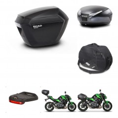 SHAD Baul trasero + maletas laterales accesorios herraje 3p montaje SH23 SH48 DARK GREY PREMIUM KIT-272468
