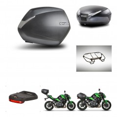 SHAD Baul trasero + maletas laterales accesorios herraje 3p montaje SH36 SH 36 SH48 DARK GREY PREMIUM KIT-272485