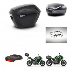 SHAD Rear trunk + side cases + accessories + 3p hardware + mounting hardware SH23 SH48 DARK GREY PREMIUM KIT-272486