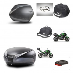 SHAD Baul trasero + maletas laterales accesorios herraje 3p montaje SH36 SH 36 SH48 DARK GREY PREMIUM KIT-272502