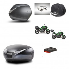 SHAD Baul trasero + maletas laterales accesorios herraje 3p montaje SH36 SH 36 SH48 DARK GREY PREMIUM KIT-272503