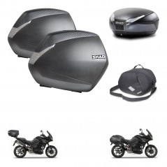 SHAD Baul trasero + maletas laterales bolsa interna herraje 3p montaje SH36 SH 36 SH48 DARK GREY PREMIUM KIT-272511