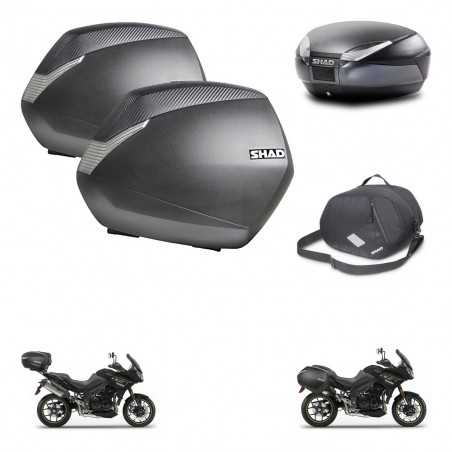 SHAD Rear trunk + side cases + internal bag + 3p hardware + mounting hardware SH36 SH 36 SH48 DARK GREY PREMIUM KIT-272511