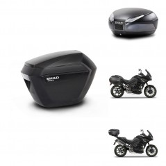 SHAD Rear trunk + side cases + 3p hardware + mounting hardware SH23 SH48 DARK GREY PREMIUM KIT-272513