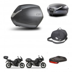 SHAD Rear trunk + side cases + accessories + 3p hardware + mounting hardware SH36 SH 36 SH48 DARK GREY PREMIUM KIT-272520