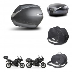 SHAD Baul trasero + maletas laterales accesorios herraje 3p montaje SH36 SH 36 SH48 DARK GREY PREMIUM KIT-272529
