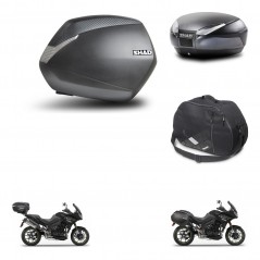 SHAD Baul trasero + maletas laterales bolsa interna herraje 3p montaje SH36 SH 36 SH48 DARK GREY PREMIUM KIT-272530