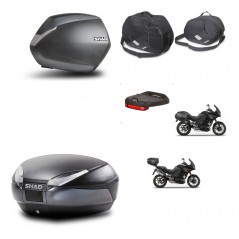 SHAD Rear trunk + side cases + accessories + 3p hardware + mounting hardware SH36 SH 36 SH48 DARK GREY PREMIUM KIT-272538