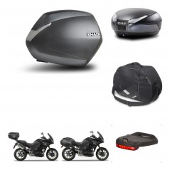 SHAD Rear trunk + side cases + accessories + 3p hardware + mounting hardware SH36 SH 36 SH48 DARK GREY PREMIUM KIT-272539