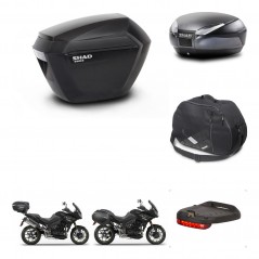 SHAD Rear trunk + side cases + accessories + 3p hardware + mounting hardware SH23 SH48 DARK GREY PREMIUM KIT-272540