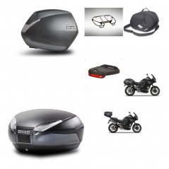 SHAD Rear trunk + side cases + accessories + 3p hardware + mounting hardware SH36 SH 36 SH48 DARK GREY PREMIUM KIT-272556