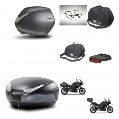 SHAD Rear trunk + side cases + accessories + 3p hardware + mounting hardware SH36 SH 36 SH48 DARK GREY PREMIUM KIT-272574