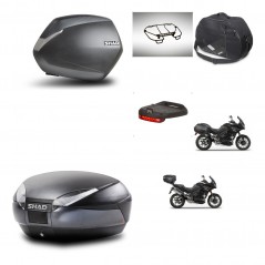 SHAD Baul trasero + maletas laterales accesorios herraje 3p montaje SH36 SH 36 SH48 DARK GREY PREMIUM KIT-272575