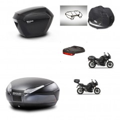 SHAD Rear trunk + side cases + accessories + 3p hardware + mounting hardware SH23 SH48 DARK GREY PREMIUM KIT-272576