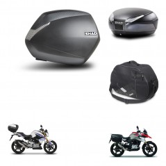 SHAD Rear trunk + side cases + internal bag + 3p hardware + mounting hardware SH36 SH 36 SH48 DARK GREY PREMIUM KIT-272674