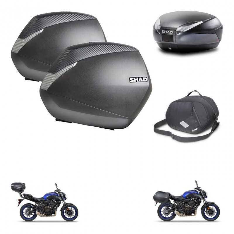SHAD Rear trunk + side cases + internal bag + 3p hardware + mounting hardware SH36 SH 36 SH48 DARK GREY PREMIUM KIT-272871