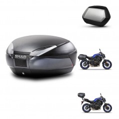 SHAD Side cases + rear trunk + 3p hardware + mounting hardware SH48 DARK GREY PREMIUM SC SH35 PREMIUM KIT-272878