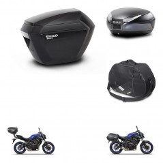 SHAD Rear trunk + side cases + internal bag + 3p hardware + mounting hardware SH23 SH48 DARK GREY PREMIUM KIT-272891