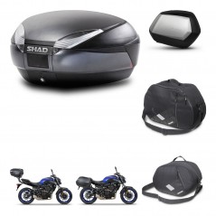 SHAD Side cases + rear trunk + accessories + 3p hardware + mounting hardware SH48 DARK GREY PREMIUM SC SH35 PREMIUM KIT-272895