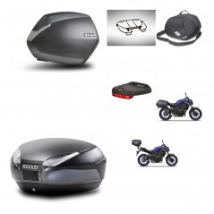 SHAD Baul trasero + maletas laterales accesorios herraje 3p montaje SH36 SH 36 SH48 DARK GREY PREMIUM KIT-272916